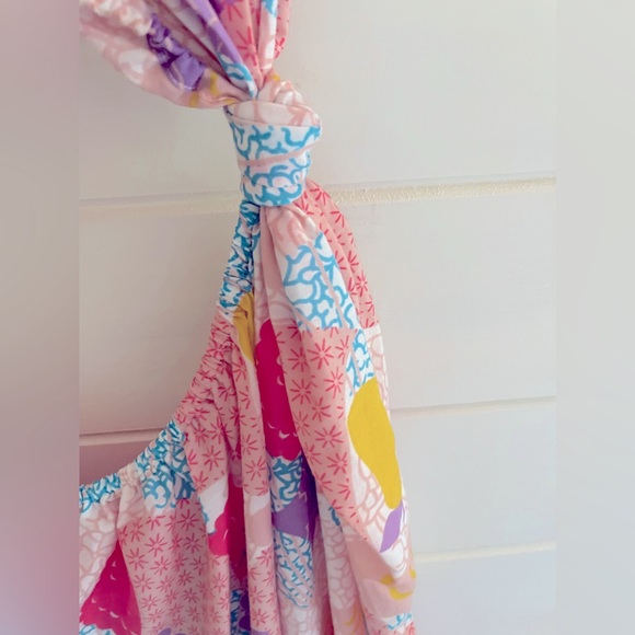 NWT America And Beyond MIDI DRESS Cutout One Shoulder Kaftan Colorful MEDIUM - Picture 4 of 5